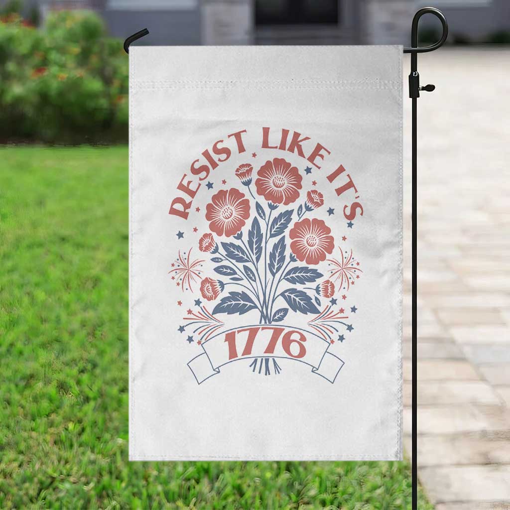 Resist Like its 1776 Garden Flag Vintage Boho Floral Subtle 250th Anniversary TS14 Print Your Wear