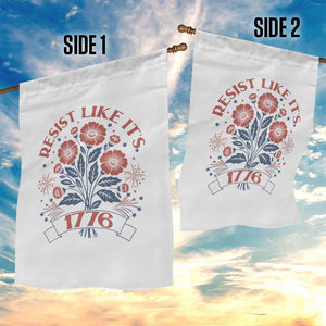 Resist Like its 1776 Garden Flag Vintage Boho Floral Subtle 250th Anniversary TS14 Print Your Wear