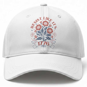 Resist Like its 1776 Baseball Cap Vintage Boho Floral Subtle 250th Anniversary TS14 Print Your Wear