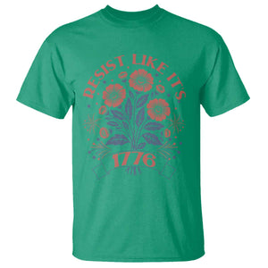 Resist Like its 1776 T Shirt Vintage Boho Floral Subtle 250th Anniversary TS14 Irish Green Print Your Wear