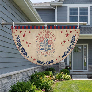 Resist Like its 1776 Patriotic Fan Flag Vintage Boho Floral Subtle 250th Anniversary TS14 2pcs pack Laurel Tan Print Your Wear