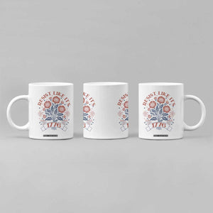 Resist Like its 1776 Coffee Mug Vintage Boho Floral Subtle 250th Anniversary TS14 Print Your Wear