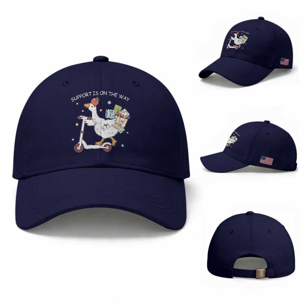 Special Education SPED Teacher Goose Scooter Baseball Cap Support Is On The Way TS14 Baseball Cap Universal Fit Dark Blue Print Your Wear