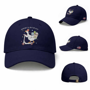 Special Education SPED Teacher Goose Scooter Baseball Cap Support Is On The Way TS14 Baseball Cap Universal Fit Dark Blue Print Your Wear