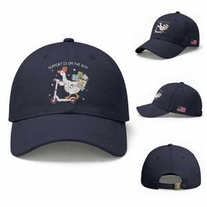 Special Education SPED Teacher Goose Scooter Baseball Cap Support Is On The Way TS14 Baseball Cap Universal Fit Navy Print Your Wear