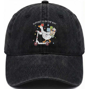 Special Education SPED Teacher Goose Scooter Washed Cotton Baseball Cap Support Is On The Way TS14 Print Your Wear