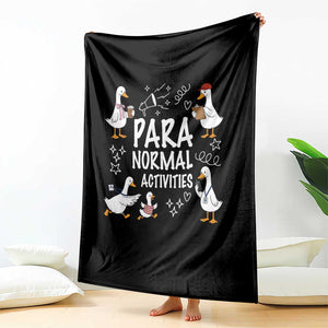 Silly Goose Para Normal Activities Throw Blanket Funny SPED Teachers Aide Para Normal Activities TS14 Print Your Wear