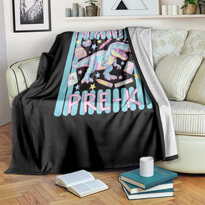 Funny Dinosaur First Day of School Pre-k Kindergarten Throw Blanket I'm Ready To Pre K TS14 Print Your Wear