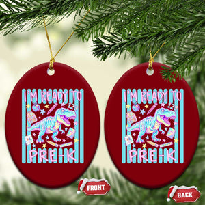 Funny Dinosaur First Day of School Pre-k Kindergarten Ceramic Ornament I'm Ready To Pre K TS14 Print Your Wear