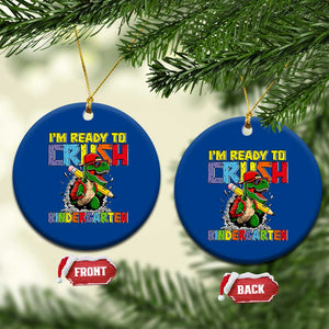 I'm Ready to Crush Pre-K Back to School T-Rex Dinosaur Ceramic Ornament TS14 1pc Blue Print Your Wear