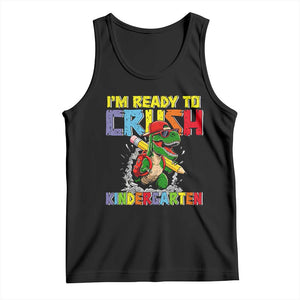 I'm Ready to Crush Pre-K Back to School T-Rex Dinosaur Tank Top TS14 Black Print Your Wear