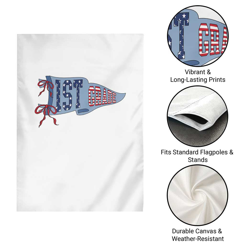 1st Grade Teacher Pennant US Flag Back to School Garden Flag TS14 Print Your Wear