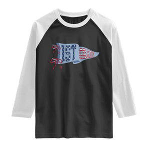 1st Grade Teacher Pennant US Flag Back to School Raglan Shirt TS14 Black White Print Your Wear