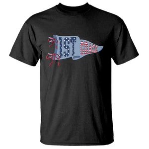 1st Grade Teacher Pennant US Flag Back to School T Shirt TS14 Black Print Your Wear