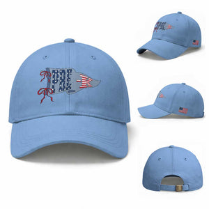 Pre-K Teacher Pennant US Flag Back to School Baseball Cap TS14 Baseball Cap Universal Fit Light Blue Print Your Wear