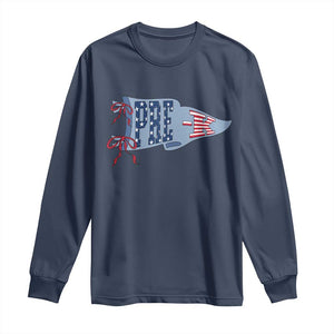 Pre-K Teacher Pennant US Flag Back to School Long Sleeve Shirt TS14 Navy Print Your Wear