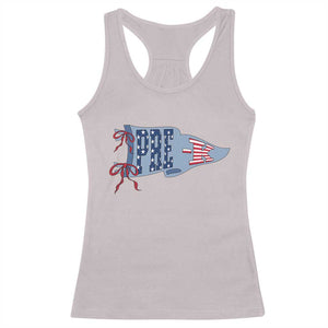 Pre-K Teacher Pennant US Flag Back to School Racerback Tank Top TS14 Ice Gray Print Your Wear