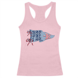 Pre-K Teacher Pennant US Flag Back to School Racerback Tank Top TS14 Light Pink Print Your Wear