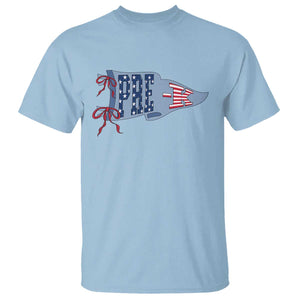 Pre-K Teacher Pennant US Flag Back to School T Shirt TS14 Light Blue Print Your Wear