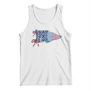 Pre-K Teacher Pennant US Flag Back to School Tank Top TS14 White Print Your Wear