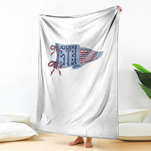 5th Grade Teacher Pennant US Flag Back to School Throw Blanket TS14 Print Your Wear