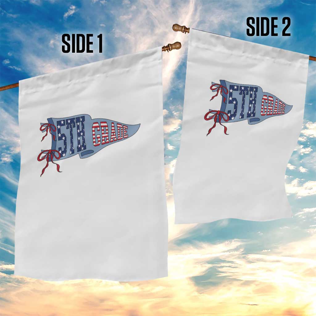 5th Grade Teacher Pennant US Flag Back to School Garden Flag TS14 Print Your Wear