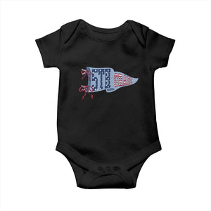 5th Grade Teacher Pennant US Flag Back to School Baby Onesie TS14 Black Print Your Wear