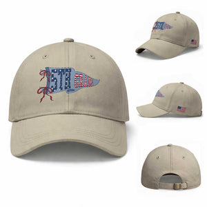 5th Grade Teacher Pennant US Flag Back to School Baseball Cap TS14 Baseball Cap Universal Fit Beige Print Your Wear