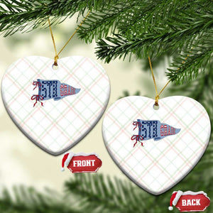 5th Grade Teacher Pennant US Flag Back to School Ceramic Ornament TS14 Print Your Wear