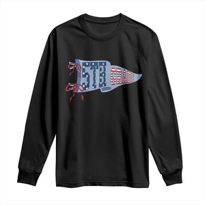 5th Grade Teacher Pennant US Flag Back to School Long Sleeve Shirt TS14 Black Print Your Wear