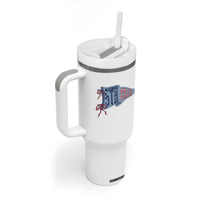 5th Grade Teacher Pennant US Flag Back to School Tumbler With Handle TS14 Print Your Wear