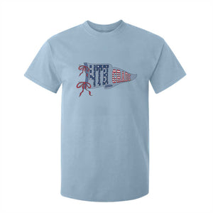 4th Grade Teacher Pennant US Flag Back to School T Shirt For Kid TS14 Light Blue Print Your Wear