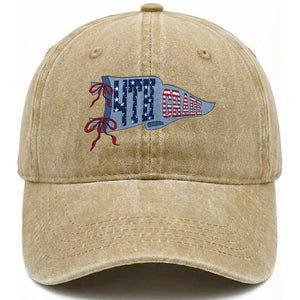 4th Grade Teacher Pennant US Flag Back to School Washed Cotton Baseball Cap TS14 Print Your Wear