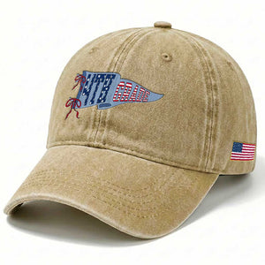 4th Grade Teacher Pennant US Flag Back to School Washed Cotton Baseball Cap TS14 Print Your Wear
