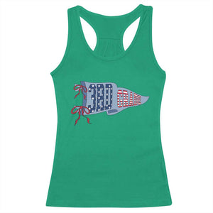 3rd Grade Teacher Pennant US Flag Back to School Racerback Tank Top TS14 Irish Green Print Your Wear