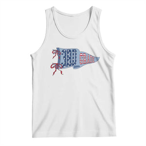 3rd Grade Teacher Pennant US Flag Back to School Tank Top TS14 White Print Your Wear