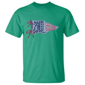 2nd Grade Teacher Pennant US Flag Back to School T Shirt TS14 Irish Green Print Your Wear