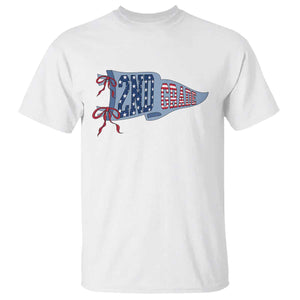 2nd Grade Teacher Pennant US Flag Back to School T Shirt TS14 White Print Your Wear
