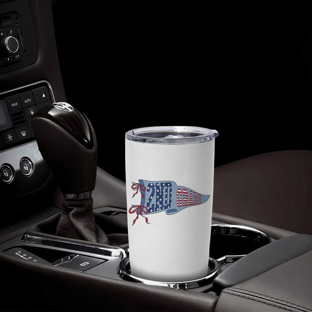 2nd Grade Teacher Pennant US Flag Back to School Tumbler Cup TS14 Print Your Wear