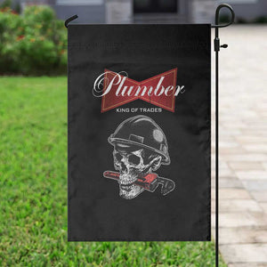 Plumber Plumbing Skull Garden Flag King Of Trades TS14 Print Your Wear