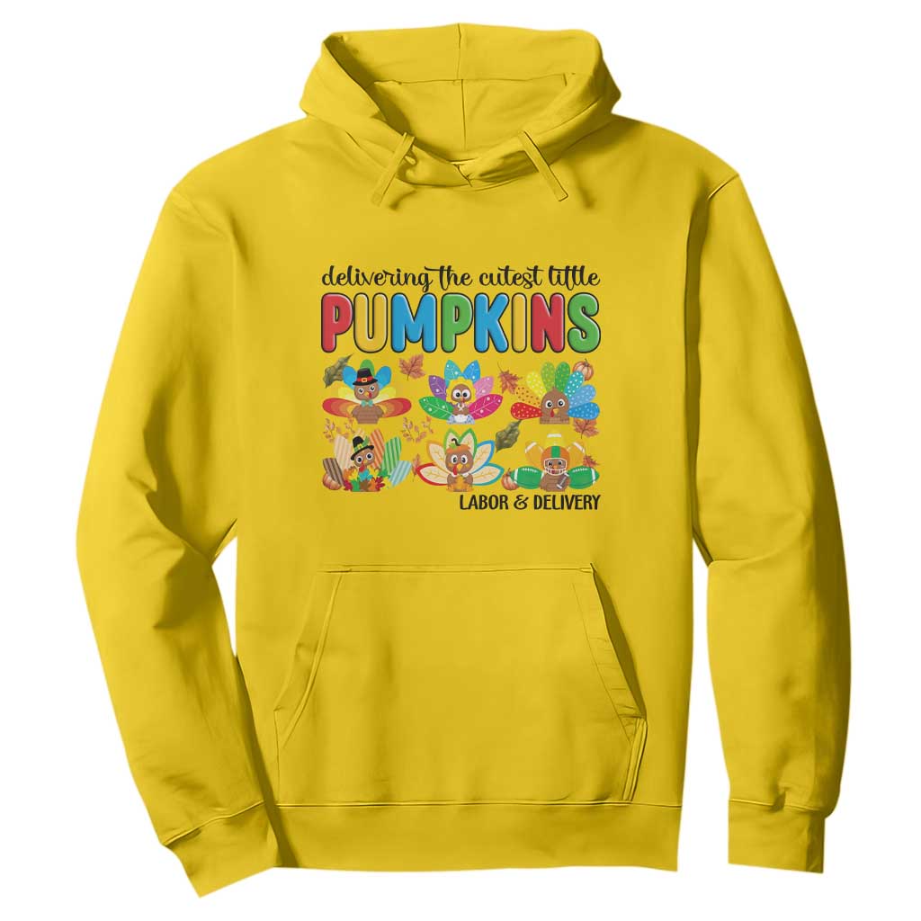 Thanksgiving Labor And Delivery Nurse Hoodie Cutest Turkeys TS14 Daisy Print Your Wear