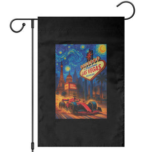 Racing Car Starry Night Las Vegas Race Day Garden Flag TS14 Black Print Your Wear