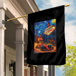 Racing Car Starry Night Las Vegas Race Day Garden Flag TS14 Print Your Wear