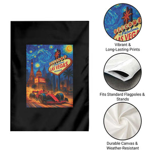 Racing Car Starry Night Las Vegas Race Day Garden Flag TS14 Print Your Wear
