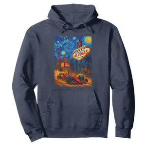 Racing Car Starry Night Las Vegas Race Day Hoodie TS14 Navy Print Your Wear