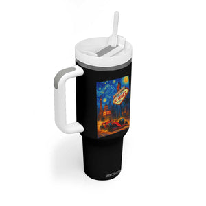 Racing Car Starry Night Las Vegas Race Day Tumbler With Handle TS14 Print Your Wear