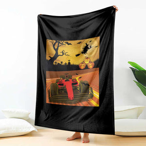 Vintage Race Car Halloween Pumpkin Retro Racing Throw Blanket TS14 Print Your Wear
