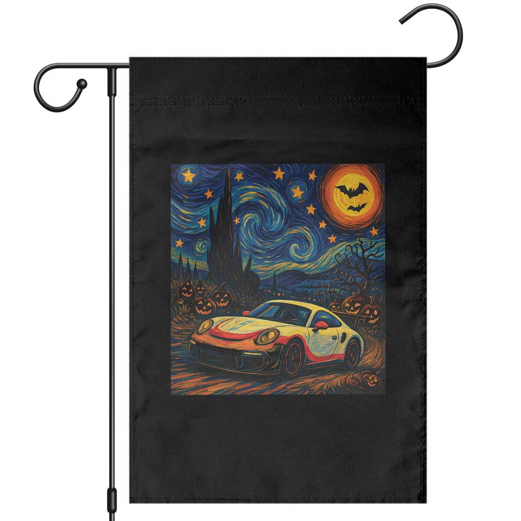 Racing Sports Garden Flag Starry Night 911 Silhouette Halloween TS14 Black Print Your Wear