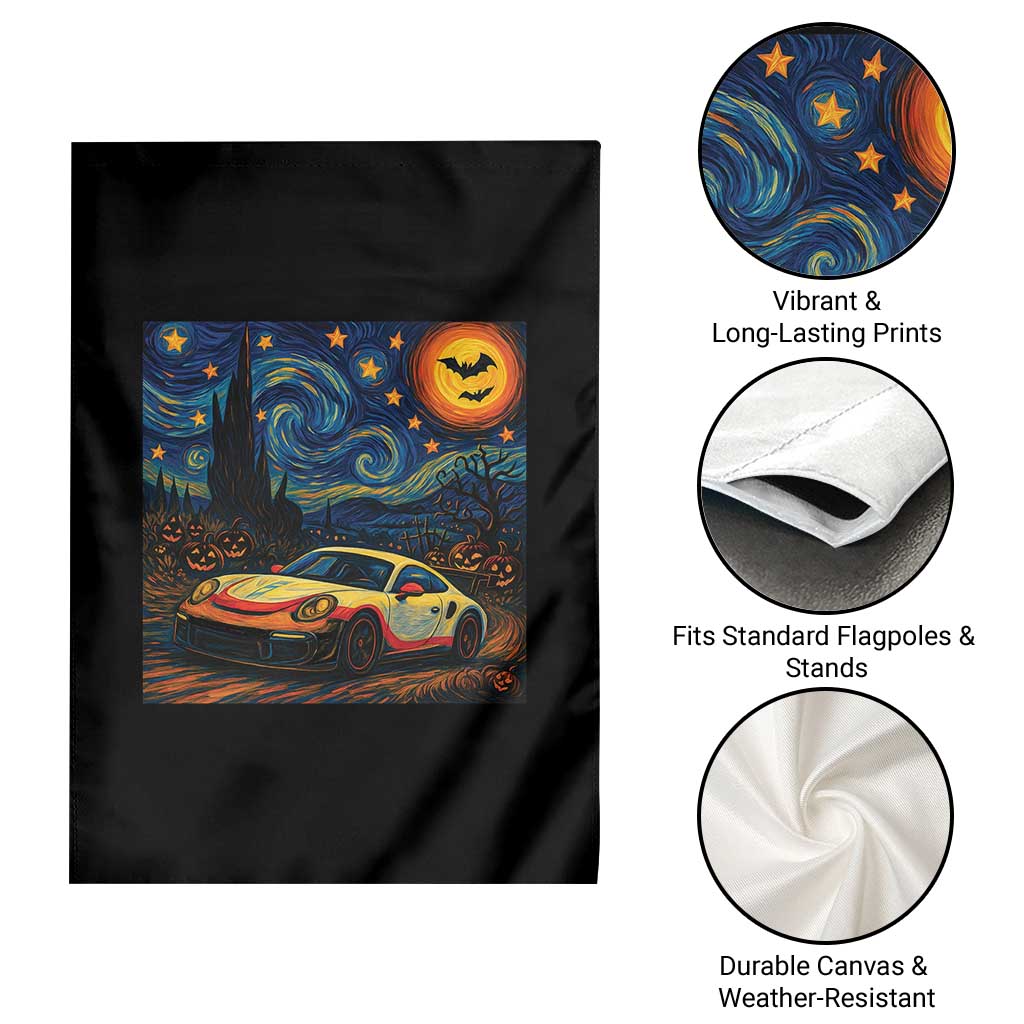 Racing Sports Garden Flag Starry Night 911 Silhouette Halloween TS14 Print Your Wear