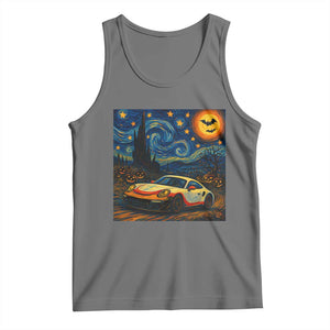 Racing Sports Tank Top Starry Night 911 Silhouette Halloween TS14 Black Heather Print Your Wear